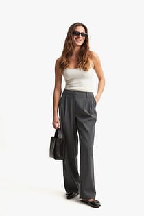 anzughose mit niedriger taille