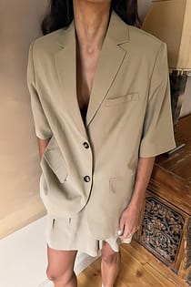 Blazer mit kurzen Ärmeln