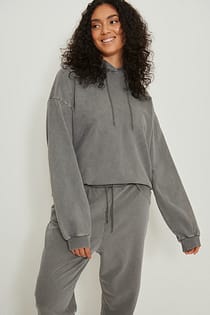Kapuzenpullover im Acid-Wash-Look