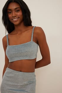 Cropped Glitter Singlet