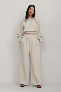 Pantalón de chándal ancho con cintura elástica orgánicos