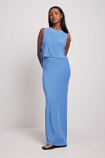 Flowy Jersey Maxi Skirt
