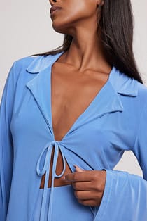 Front Tie Jersey Shirt