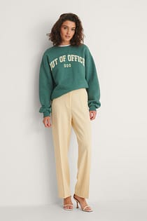 Loose Fit Suit Pants