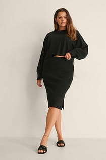 Rib Knitted Skirt