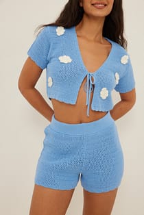 Short Knitted Crochet Shorts