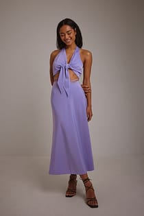 Strap Detail V-shape Skirt