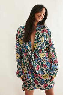 Chemise à nouer devant