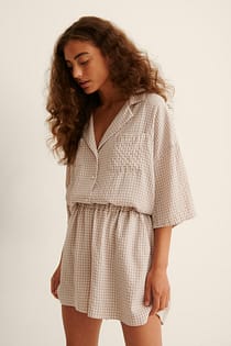 Weite elastische Lounge-Shorts