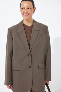Meleret blazer i overstørrelse