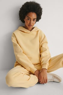 Sweatshirt à capuche à poche oversize biologique