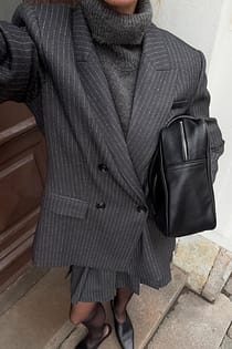 Oversized Soft Stripe Blazer