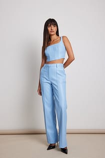 PU broek met detail