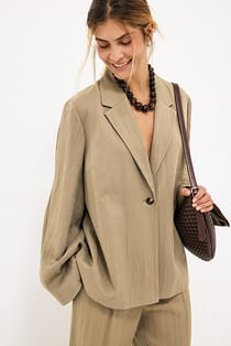 Relaxed Blazer aus Lyocell-Mix