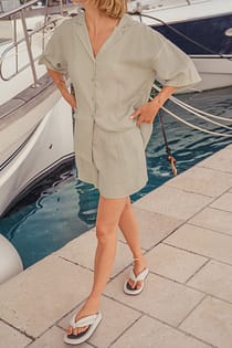 Linen Blend Shorts