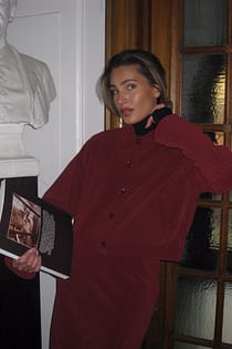 Faux Suede Boxy Jacket