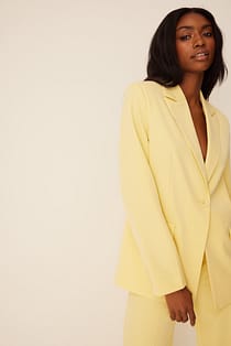 Oversized Blazer mit einzelnem Knopf