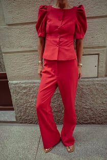 Flare Mid Waist Trousers