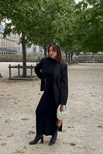 Blazer long coupe droite