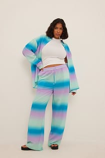 Straight Leg Structured Trousers
