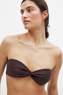 Twist-Bandeau-Bikini-Oberteil