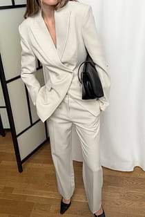 Wide Leg Mid Waist Pants