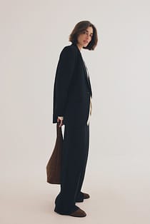 Wide Mid Waist Trousers
