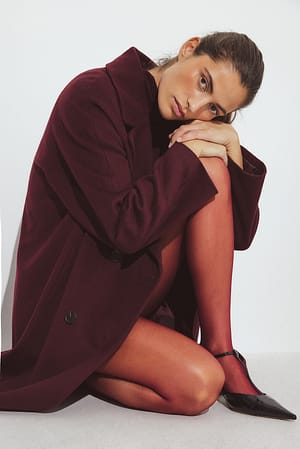 Burgundy Collants transparents 20 deniers
