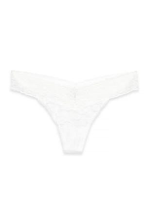 Black/White 5er-Pack Spitzenband-Strings