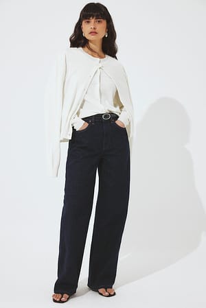 Rinse Wash Jean large taille haute Alley