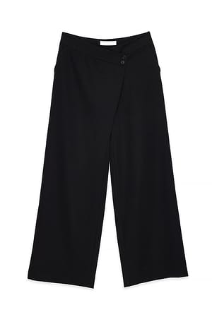 Black Kostymbyxor med asymmetriska detaljer