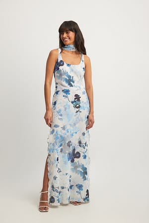 Blue Print Maxikleid mit Babylock-Saum