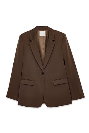 Dark Brown Gerader Blazer