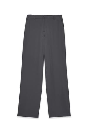 Grey Basic Suit Pants