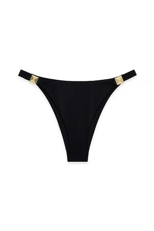 Black Bikinitrosa med spännedetalj