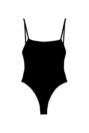 Black Bañador con hebilla