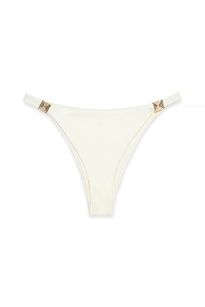 Offwhite Buckle Detail Bikini Panty