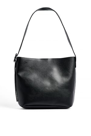 Black Stofftasche mit Schnalle