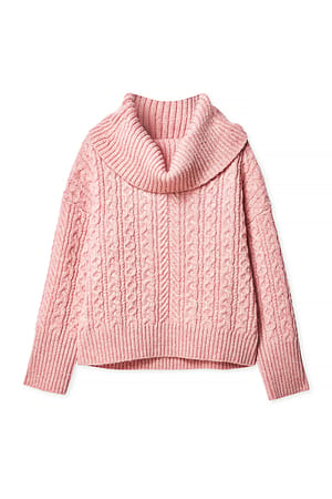 Light Pink Off shoulder trøje