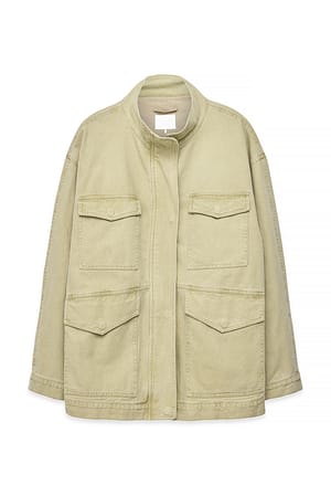 Beige Cargojakke