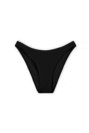 Black Contrast High Cut bikini Panty