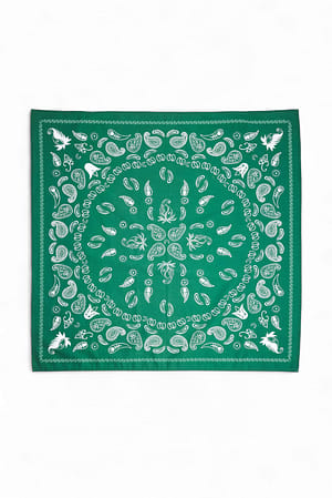 Green Paisley-tørklæde i bomuld