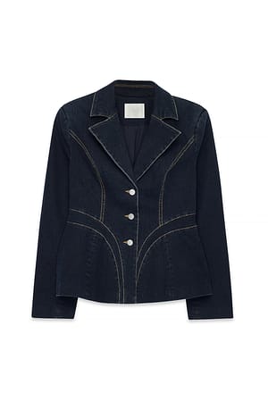 Dark Blue Denim blazer