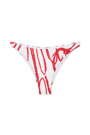 Red Print Bikinitrosa med detalj