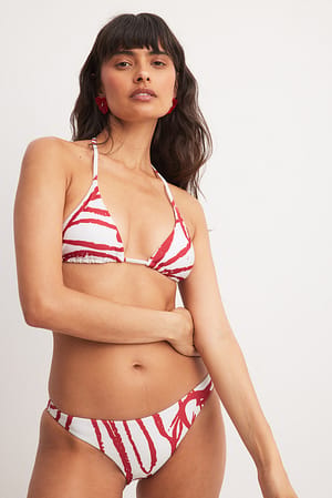 Red Print Printed Bikini Pantie