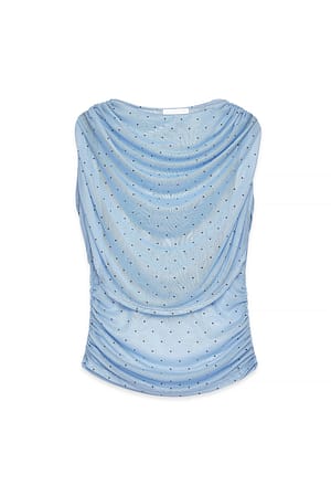 Dot comb drapiertes Cape-Top
