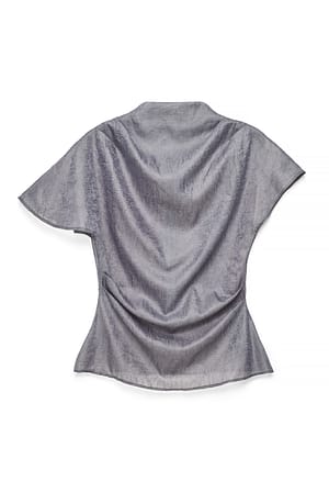 Grey Haut drapé transparent