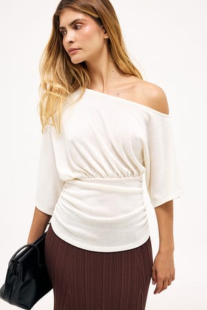 Offwhite Haut Focus à taille drapée