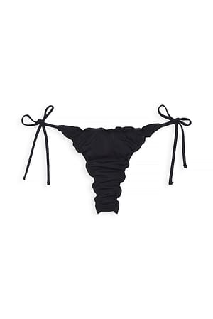 Black Bikinitruse med snøring