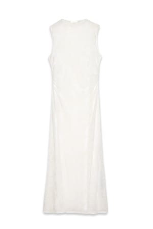 Offwhite Burn Out Midi Dress